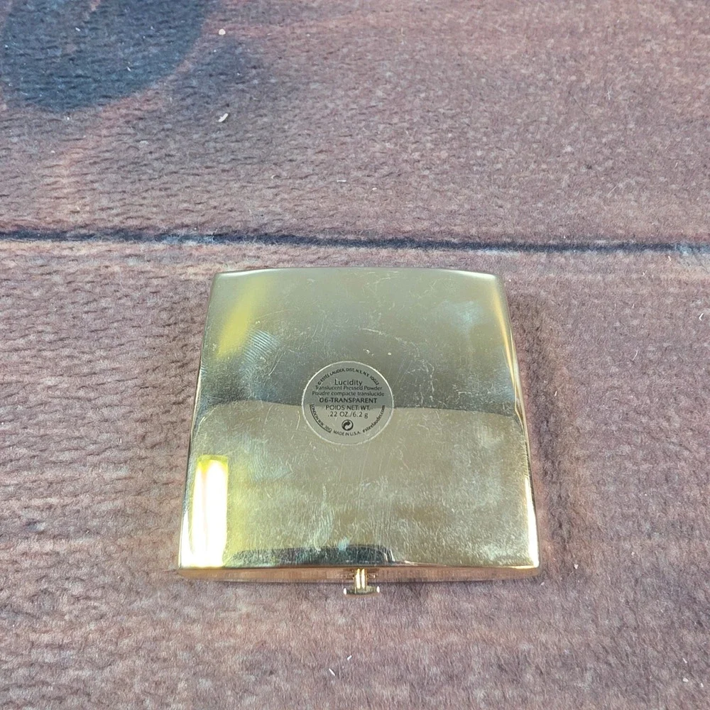 Estee Lauder Lucidity Powder Compact Womens OS Red Gold Good Crystal Enamel